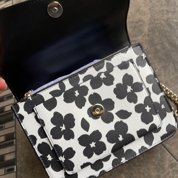Kate Spade remi graphic blooms flap chain crossbody - Picture 7 of 16